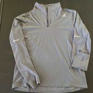 Grey Adidas Quarter Zip